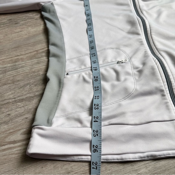 ALO coolfit yoga athletic womens jacket white full zip size XXL - Picture 5 of 8